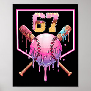 Affiche Goutte de glace Bysebyll numéro 67 Joueur 67e anni