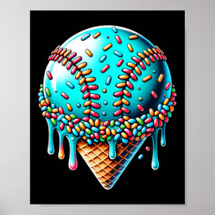 Affiche Goutte de glace Bysebyll Stuff Bysebyll Goutte Côn