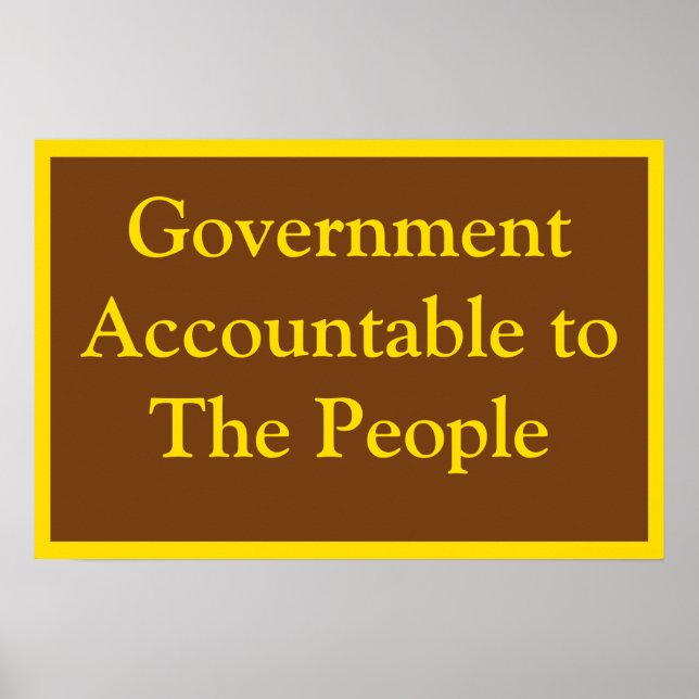 Affiche Government Accountable (Devant)