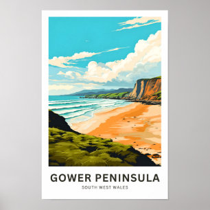 Affiche Gower Peninsula South West Wales