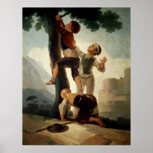 Affiche Goya - Boys Escalade Tree 1791