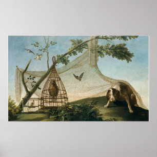 Affiche Goya - Chasse avec appât 1775