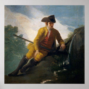 Affiche Goya - Chasseur au ruisseau 1786