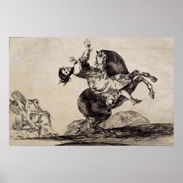 Affiche Goya - Enlèvement de cheval 1823 (Devant)