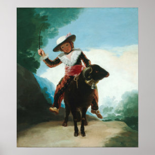 Affiche Goya - Garçon sur un bélier