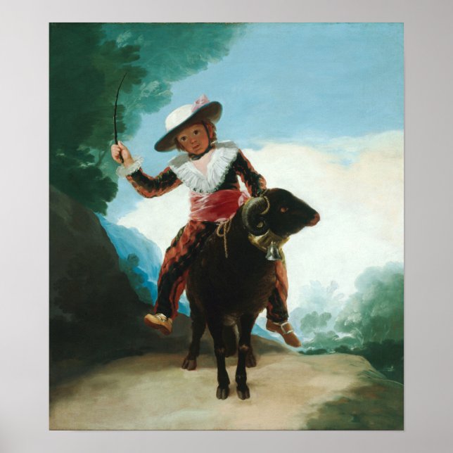 Affiche Goya - Garçon sur un bélier (Devant)