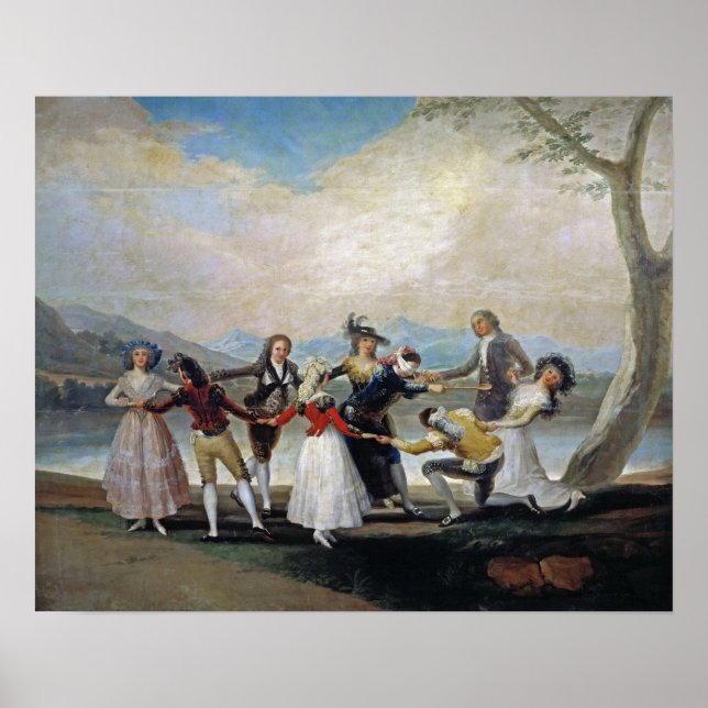Affiche Goya - Jeu de Colin-Maillard 1788 (Devant)