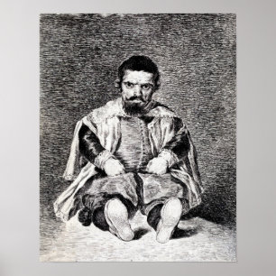 Affiche Goya - Le Nain Sebastian Morra À La Cour De ...