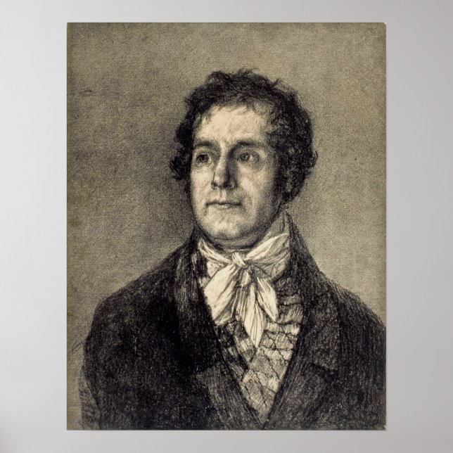 Affiche Goya - L'imprimante Gaulon (Devant)