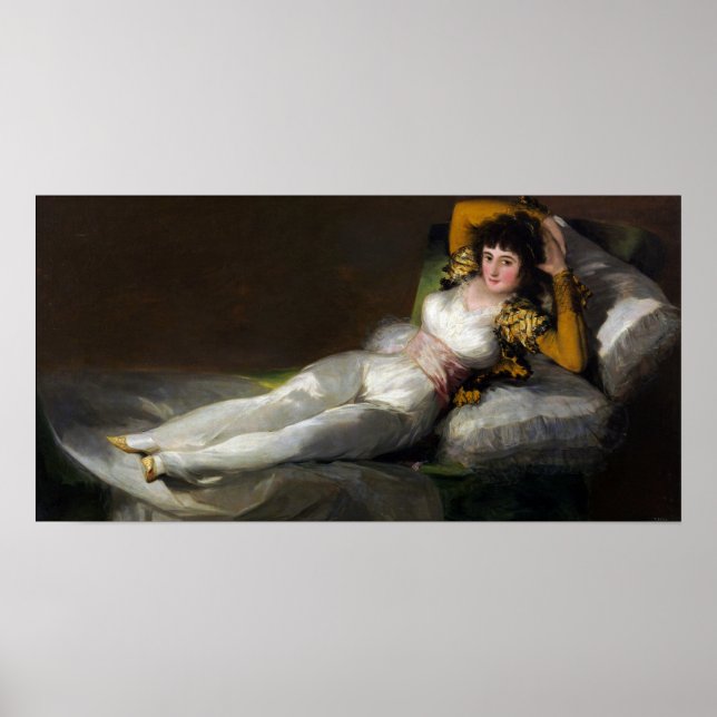 Affiche Goya - Maja habillé 1800 (Devant)