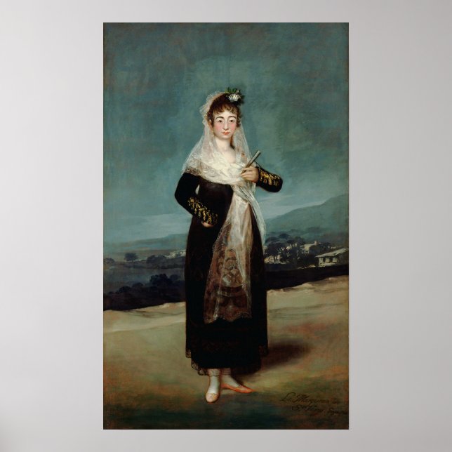Affiche Goya - Marquise Of Santiago 1804 (Devant)
