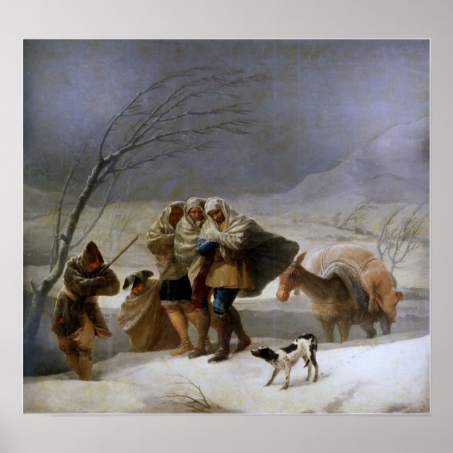 Affiche Goya - Mère Ou Hiver 1786 (Devant)