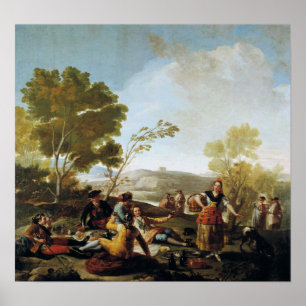 Affiche Goya - Pique-nique sur les rives du Manzanares 177