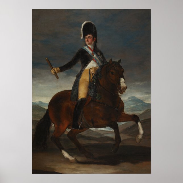 Affiche Goya - Portrait Conscient Du Roi Fernando VII (Devant)