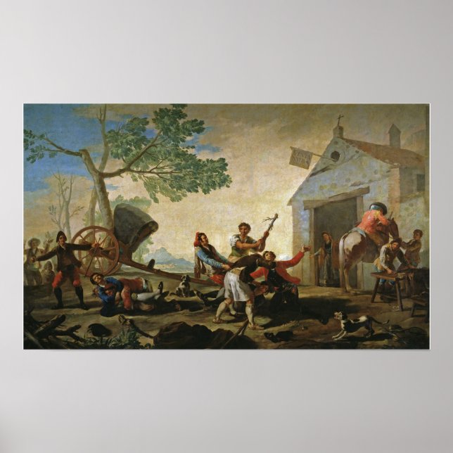 Affiche Goya - Querelle à la taverne Venta Nueva 1777 (Devant)
