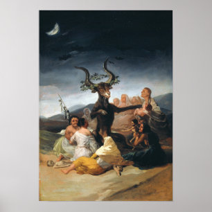 Affiche Goya - Sabbat de sorcières 1797