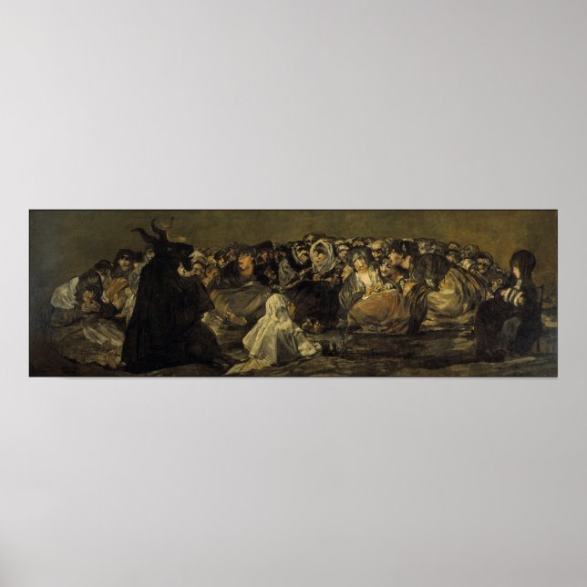 Affiche Goya - Sabbat des sorcières Grand Bouc 1823 (Devant)
