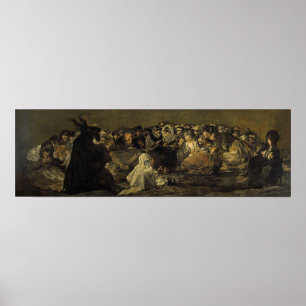 Affiche Goya - Sabbat des sorcières Grande chèvre-He 1823