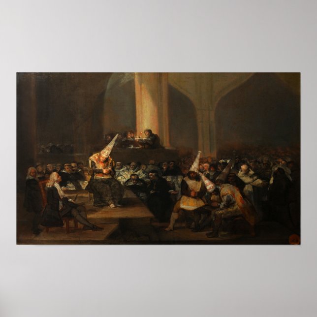 Affiche Goya - Scène d'Inquisition 1819 (Devant)