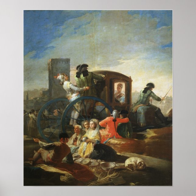 Affiche Goya - Vendeur de vaisselle 1779 (Devant)