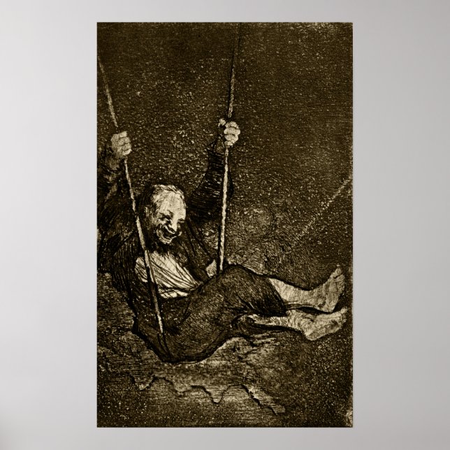 Affiche Goya - Vieux Balançoire 1820 (Devant)