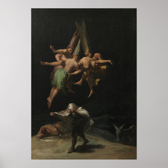 Affiche Goya - Vol De Sorcières 1787 (Devant)
