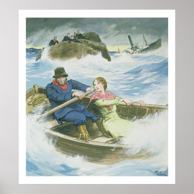 Affiche Grace Darling (1815-41) et son père nous secourent (Devant)