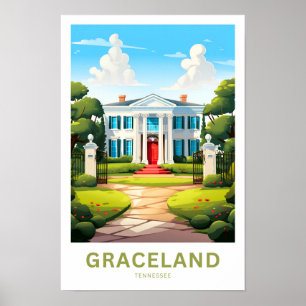 Affiche Graceland Tennessee Islands Travel Print