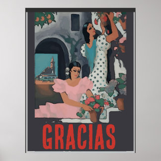 Affiche GRACIAS, ajouter du texte