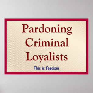 Affiche Gracier des loyalistes criminels