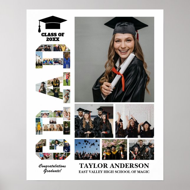 Affiche Grad Class Senior Graduation Day do-it-yourself Ph (Devant)