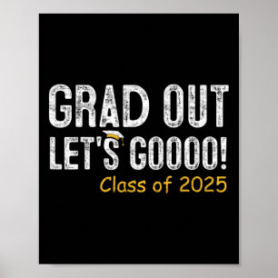 Affiche Grad Out Cl De 2025 Cadeaux D'Enseignement Supérie