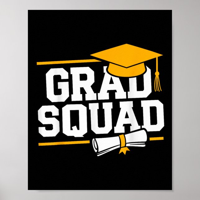 Affiche Grad Squad Cl De 2025 Graduation (Devant)