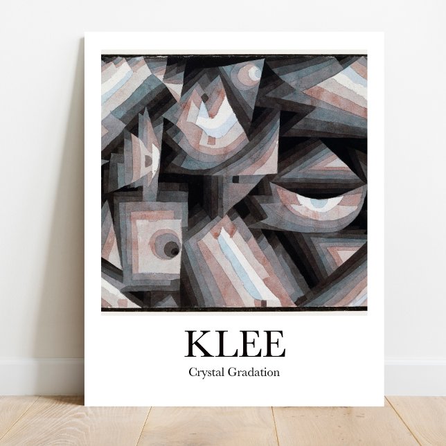 Affiche gradation de cristal par Paul Klee (Klee's vibrant Crystal Gradation: Own a masterpiece!  High-quality art poster)