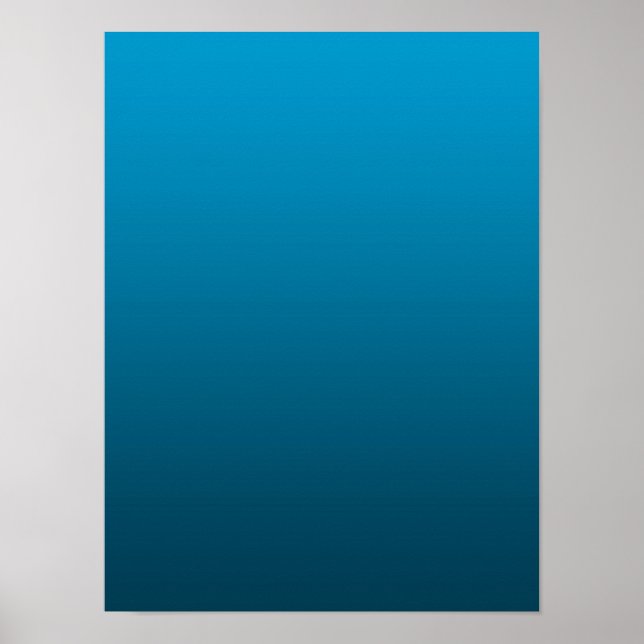 Affiche Gradient Blue - deep to light | Mood Background | (Devant)