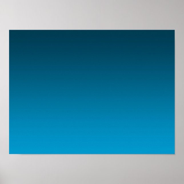 Affiche Gradient Blue - light to deep | Mood Background | (Devant)