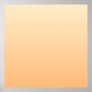 Affiche Gradient de couleur jaune clair et orange