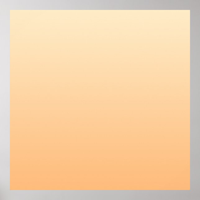 Affiche Gradient de couleur jaune clair et orange (Devant)