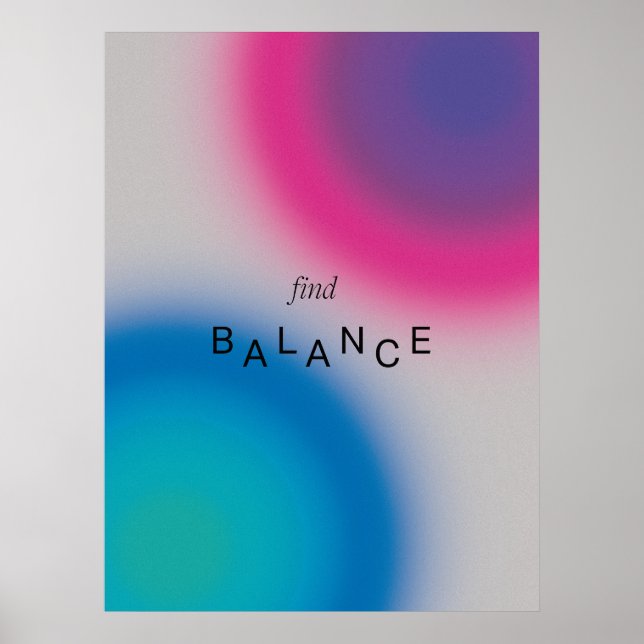 Affiche Gradient | Inspirational & decorative art (Devant)