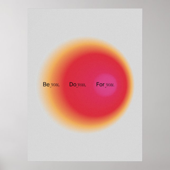Affiche Gradient | Inspirational & decorative art (Devant)