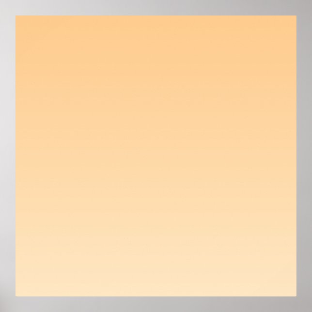 Affiche Gradient jaune clair et orange (Devant)