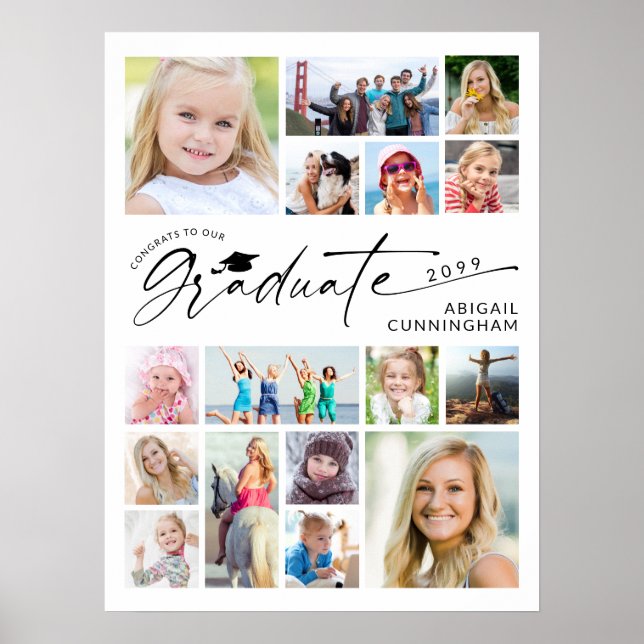 Affiche Graduate 16 Photo Memory Board (Devant)