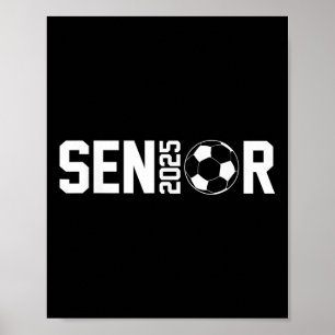 Affiche Graduate Cl De 2025 Joueur De Soccer Senior Gradua