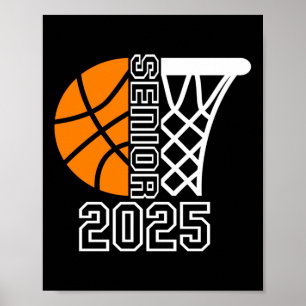 Affiche Graduate Senior Cl De 2025 Joueur De Basketball Gr