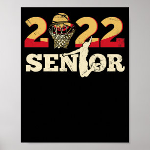Affiche Graduate Senior Class 2022 Graduation Basketball