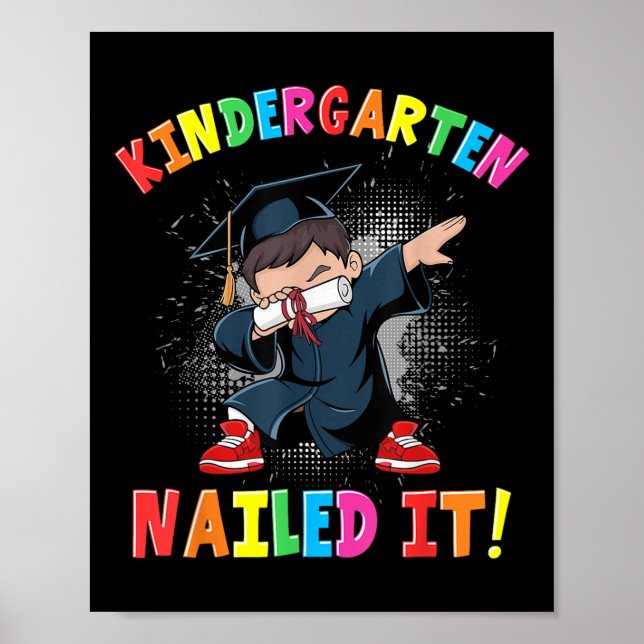 Affiche Graduation 2025 Garçons Enfants Dabbing Gra (Devant)