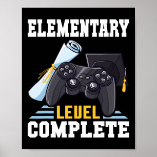 Affiche Graduation 2025 Niveau élémentaire Complet Rétro G