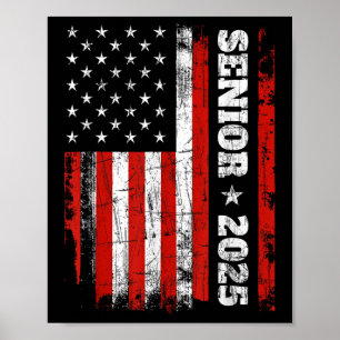 Affiche Graduation 2025 Shirt Design avec nous Drapeau Sen