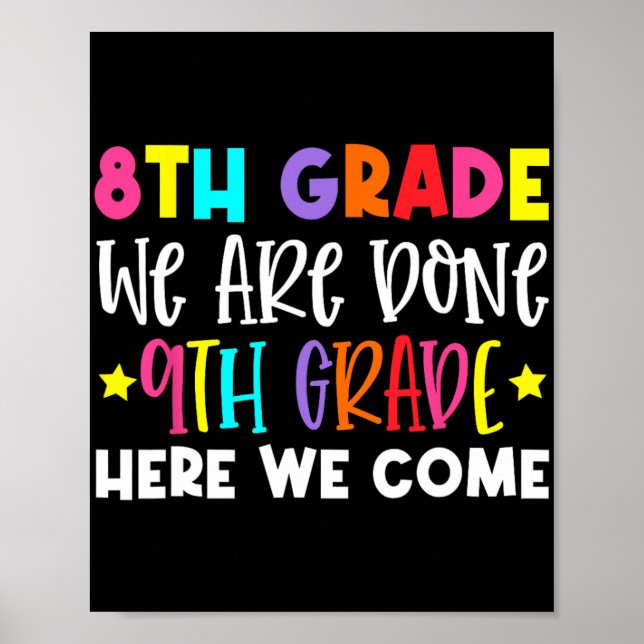 Affiche Graduation 9e année Nous venons (Devant)