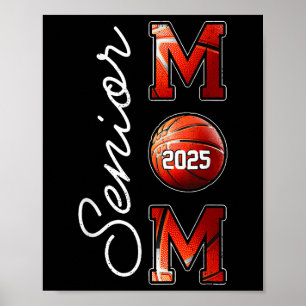 Affiche Graduation Basketball Senior Maman 2025 Cl De 2025